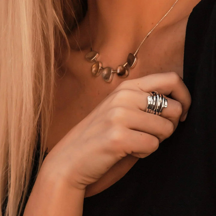 Hazel | Vintage Thick Layer Silver Ring