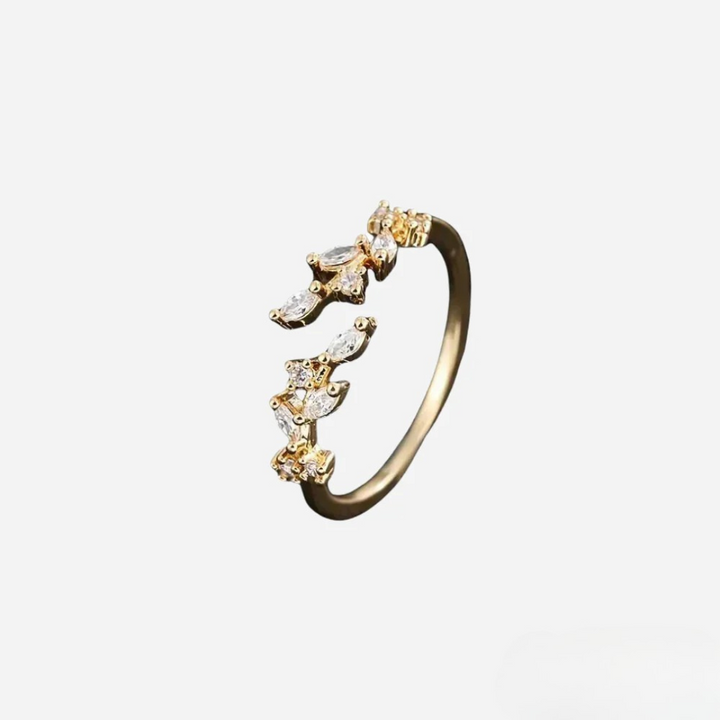Georgia | Gold Ring with Open Zirconium