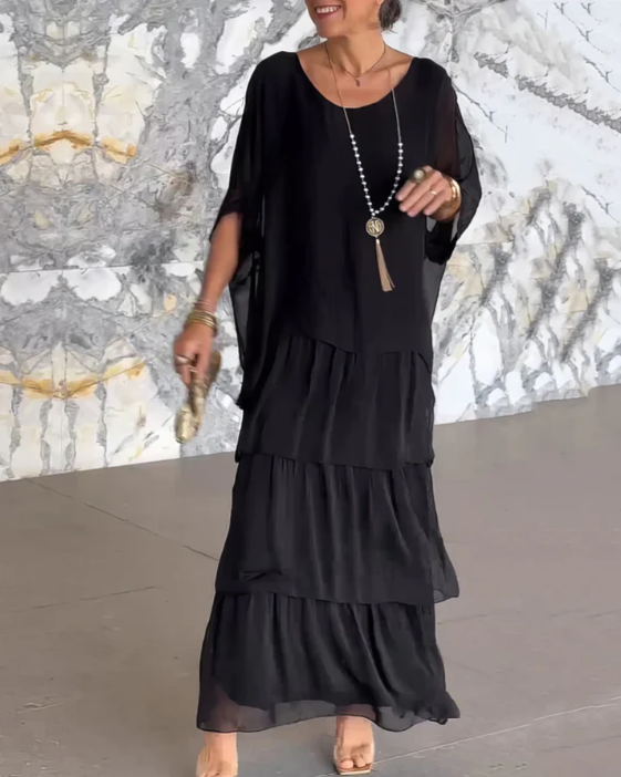 Celeste | Elegant Tummy Covering Maxi Dress