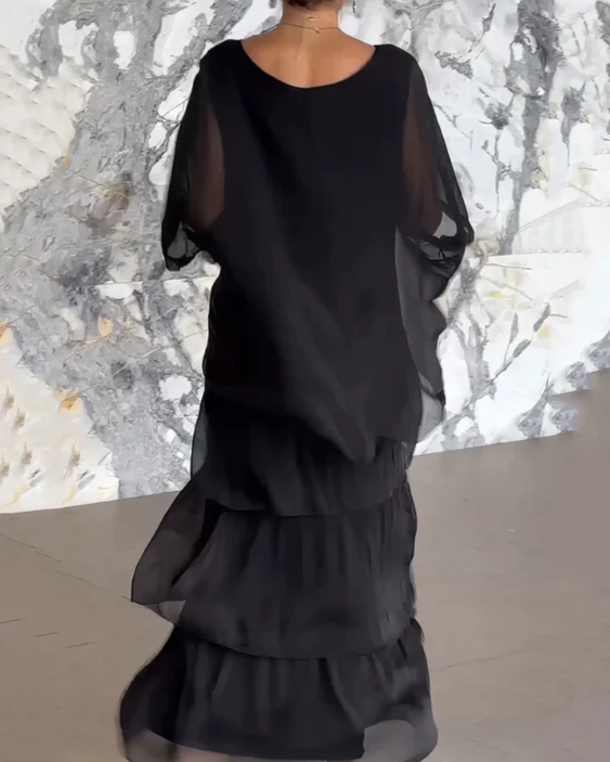 Celeste | Elegant Tummy Covering Maxi Dress