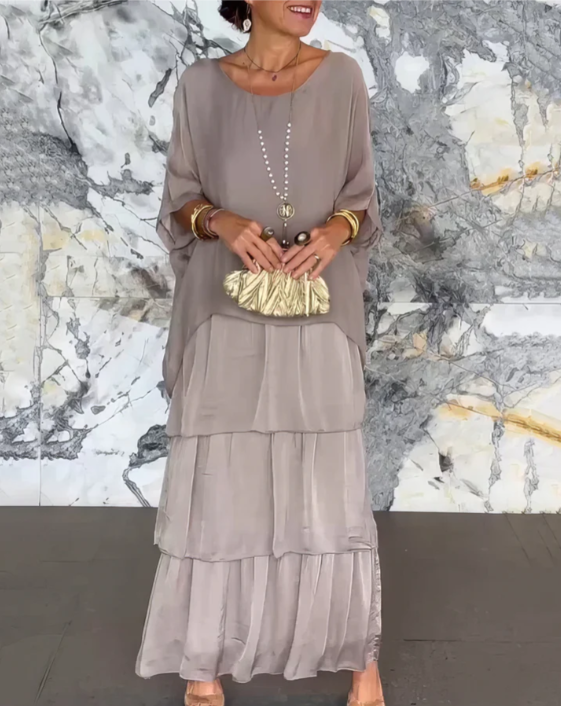 Celeste | Elegant Tummy Covering Maxi Dress