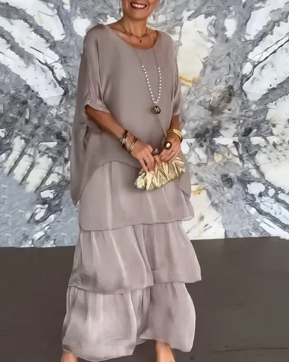 Celeste | Elegant Tummy Covering Maxi Dress