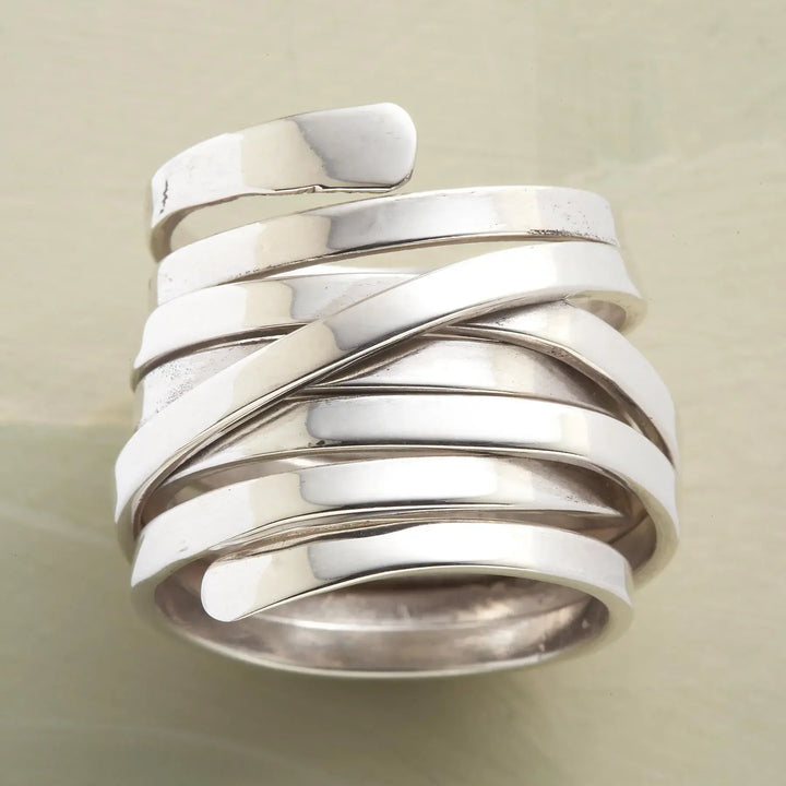 Hazel | Vintage Thick Layer Silver Ring