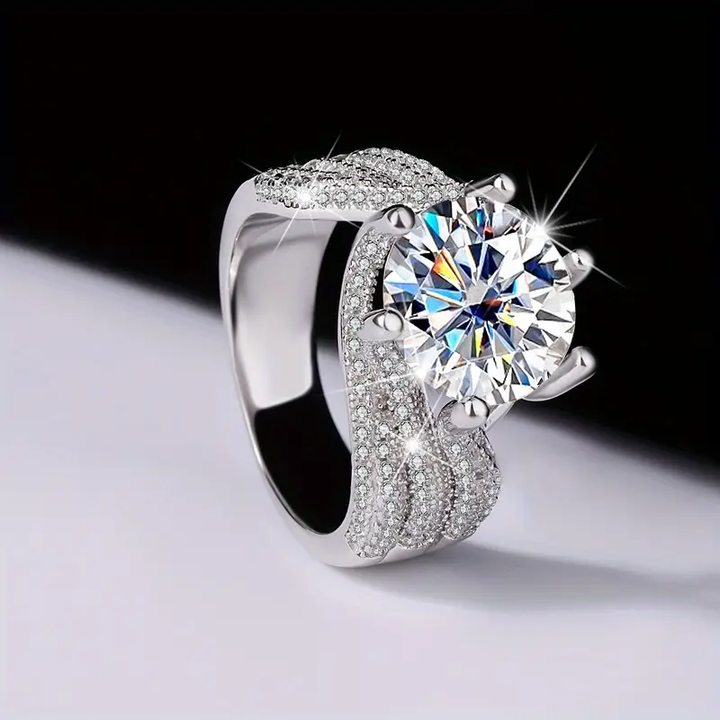 Juliette | Vintage Wavy Zirconium Ring