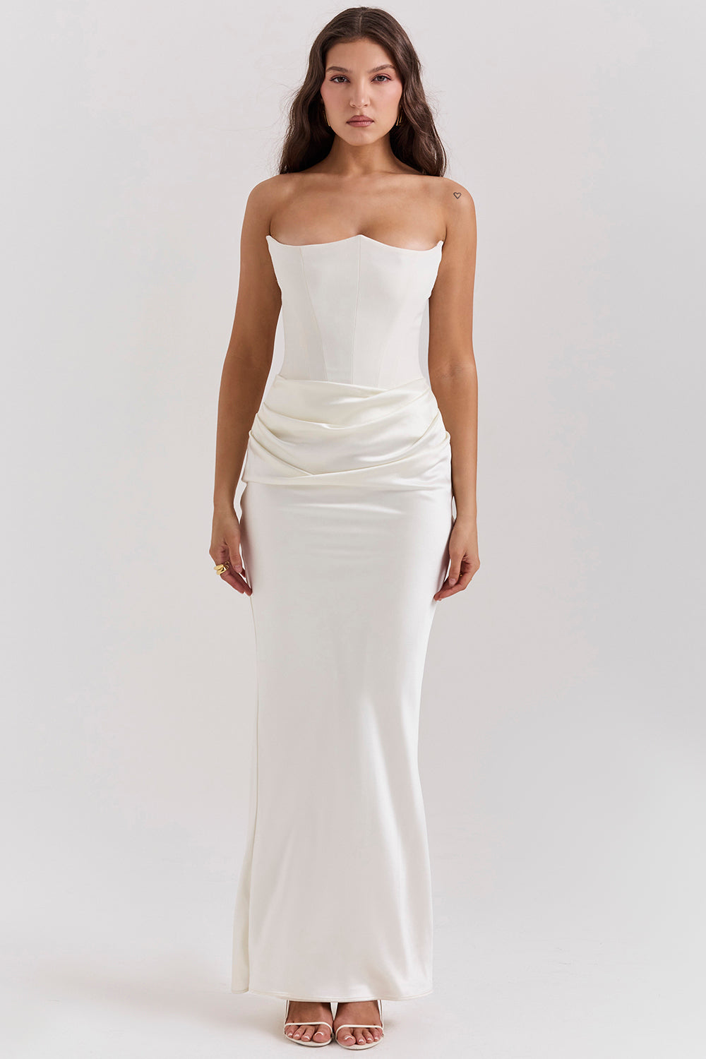 Lina - Elegant Corset Maxi Dress
