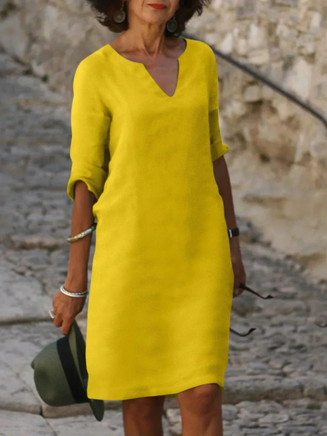 Josie™ | Elegant Dress with V-Neck